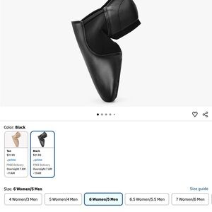 Leather jazz dance slip on flexible shoes unisex m5 w6 excellent